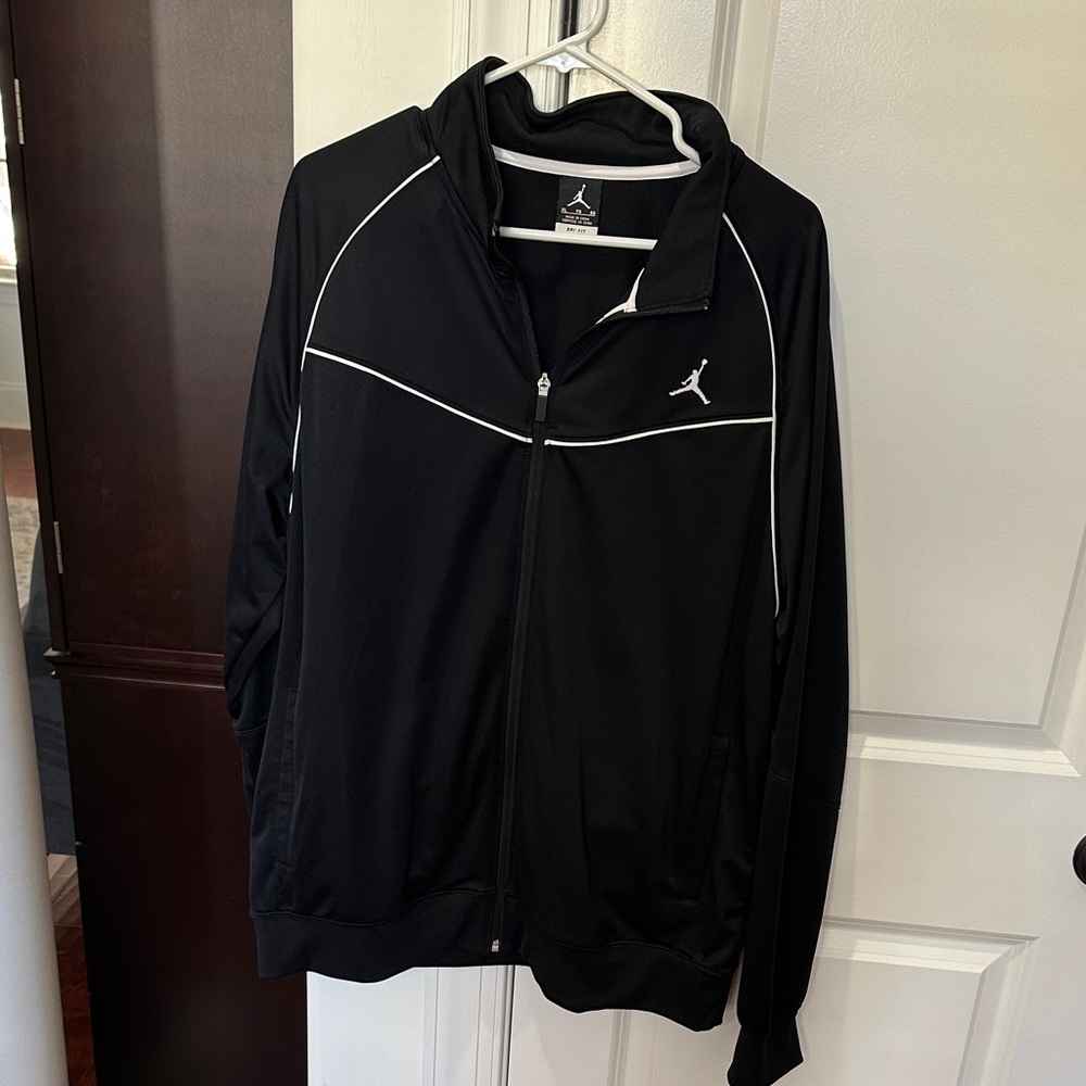 Jordan Black and White Zip-Up Jacket